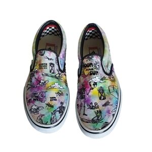 VANS SCHUHE OFF THE WALL SKALETON _ SLIP  LOW‎ TOP MEN'S SNEAKERS SIZE 11